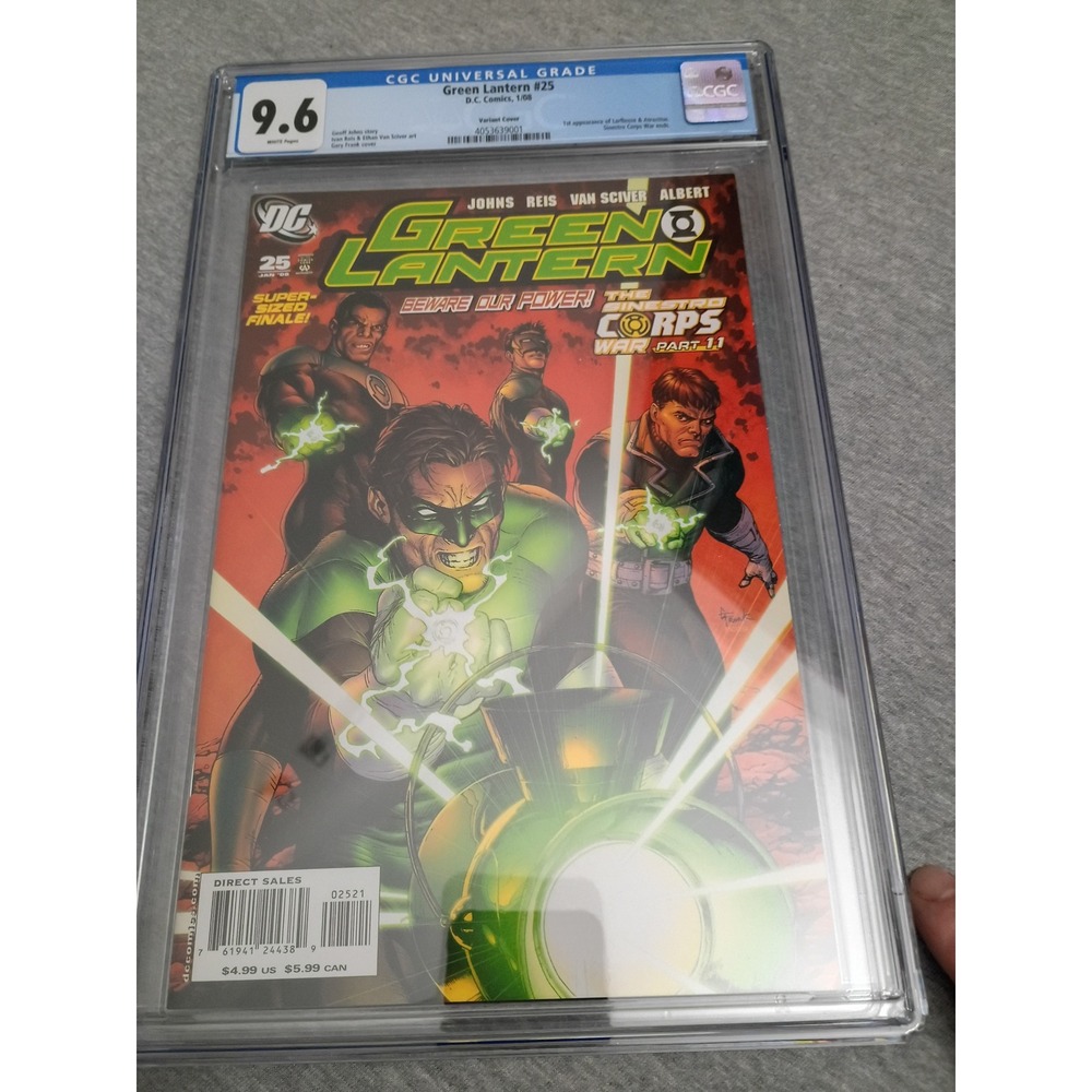 Green Lantern 25 CGC 9.6 White Pages 1st Larfleeze Atrocitus Sinestro Corps War